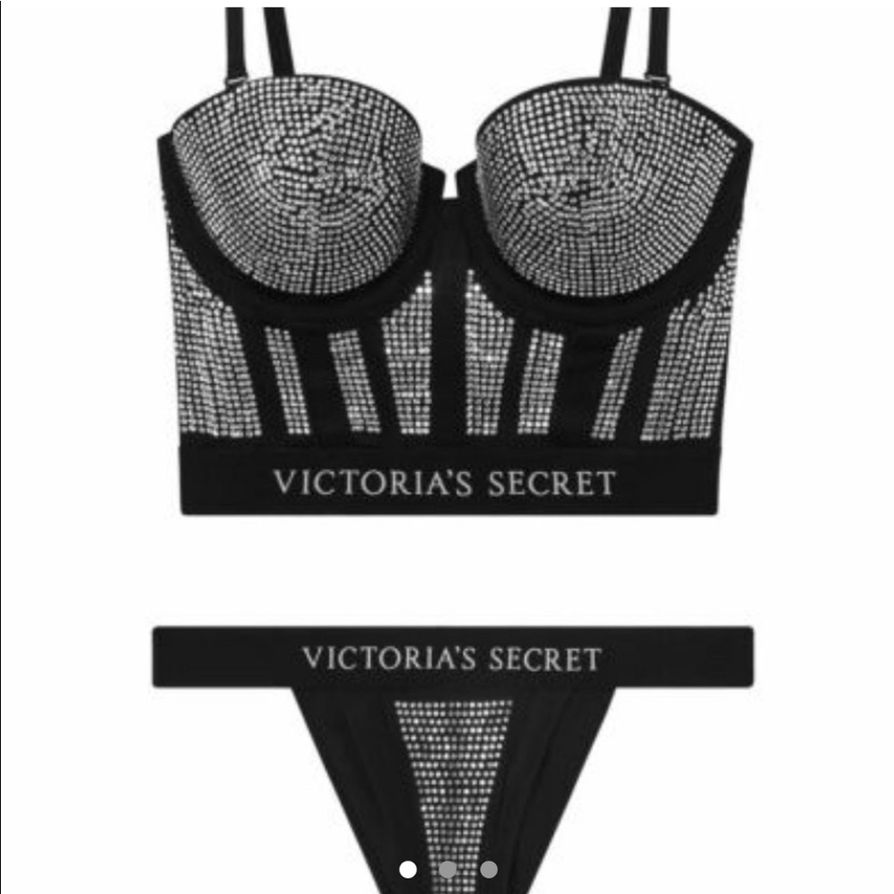 Victoria Secret x Balmain Swarovski Lingerie Set
